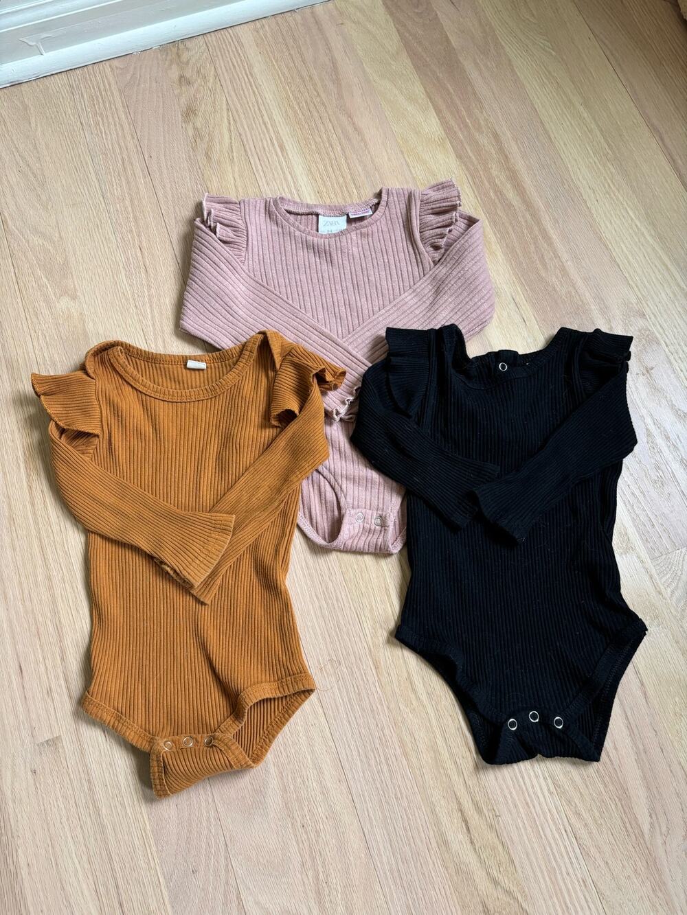 Ribbed Bodysuits Bundle 2-3 T
